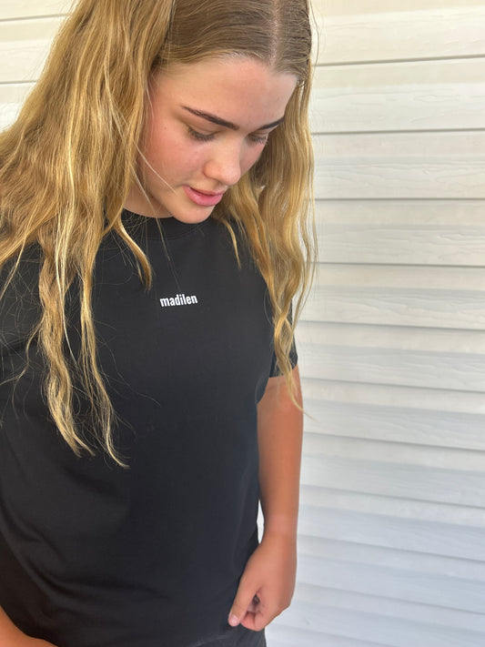 Madilen Black Tees