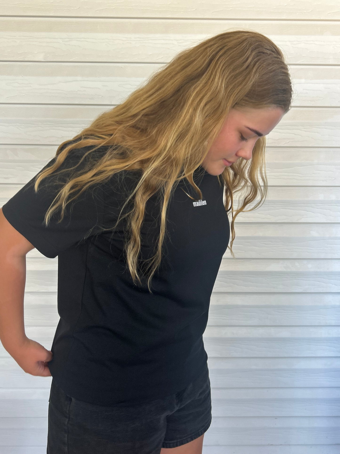 Madilen Black Tees